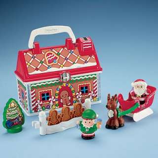 Fisher Price Little People Take Along Santas Workshop Gift Set