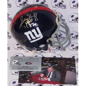 Sam Huff Autographed/Hand Signed New York Giants Mini Helmet with HOF 