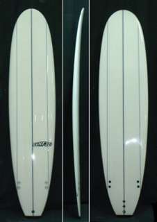 Poly Fiberglass WHITE longboard Funboard Surfboard  