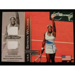  NetPro Serena Williams Authentic Game Used Apparel Tennis 