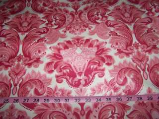 Rose Fleur De Lis Print 58 Wide Cotton Fabric BTY  