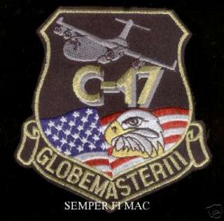 17 GLOBEMASTER III HAT PATCH 1ST FLIGHT USAF  