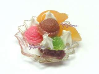 Blythe Yo SD DAL MSD Miniature Food Ice cream & Peach  
