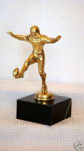 FOOTBALL KICKER, VINTAGE FOOTBALL KICKER TROPHY,  