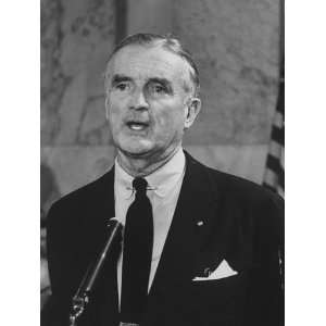 Senator Stuart Symington at an Announcing His Candidacy for President 