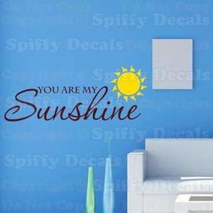 YOU ARE MY SUNSHINE Nursery Child Baby Quote Vinyl Wall Decal Decor 