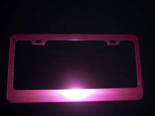 Our plastic and metal license plate frames are standard designs and 