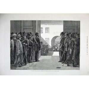  1879 Egypt Reception Tewfik Pasha Citadel Cairo War Art 