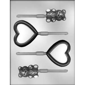  CK Products Bears with Hearts Sucker Chocolate Mold 
