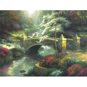  Thomas Kinkade   Bridge of Hope Renaissance Edition Canvas 