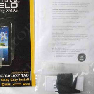 ZAGG invisibleSHIELD Samsung Galaxy Tab Full Body NEW 843404066759 