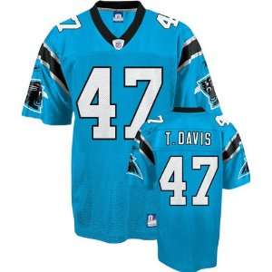 Thomas Davis Youth Jersey Reebok Blue Replica #47 Carolina Panthers 