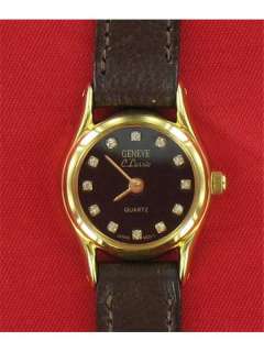 Geneve Classic Womens Gold Tone Quartz 10mm Watch 805433 NEW  