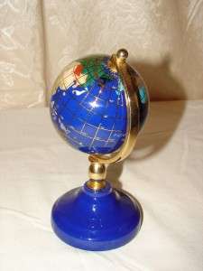 Vintage World Glass Globe Decor  