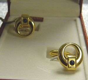 DUPONT Gold Plated CUFFLINKS new from 1999  