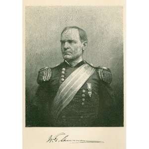  1884 Print General William T Sherman 