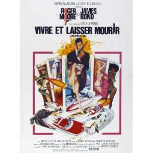   and Let Die Poster French 27x40 Roger Moore Jane Seymour Yaphet Kotto