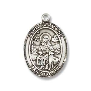   Medal with 18 Sterling Chain Patron Saint of Abuse Victims & Disabled