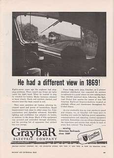 1956 Graybar Electric Ad New York Central Railroad  