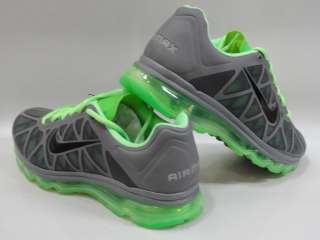 Nike Air Max 2011 Grey Lime Green Sneakers Mens 9.5  