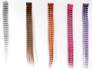 15 Grizzly Funky Feather Look Hair Extension Clip In  