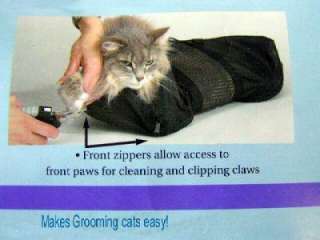 Pet Groomers CAT Bag Vet treatment kennel Grooming Bathing nail claw 