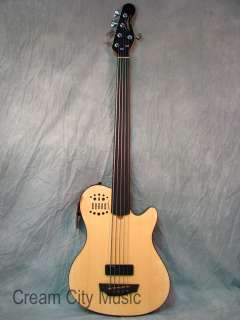 Godin A5 Ultra Acoustic Fretless Bass Guitar Synth New  