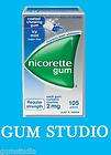 Nicorette Nicotine Gum 10 Boxes 2mg ICY MINT 1050 Pcs T