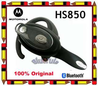   Motorola HS850 Wireless Bluetooth Headset Black with AC charger  