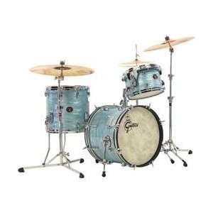  Drums USA Custom QD 3 Piece Jazz Drum Shell Pack (Sky Blue Pearl 
