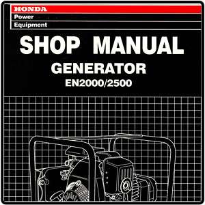 Honda EN2000 EN2500 Generator Service Repair Manual 61ZT200  