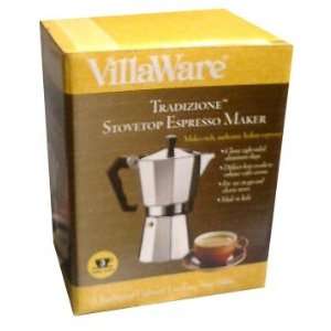 Stove Top Espresso Maker (VillaWare) 3 CUPS  Grocery 