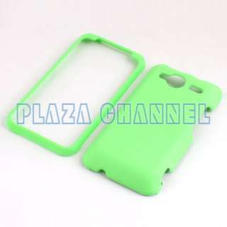 Green Hard Rubber Skin Case Cover for HTC EVO Shift 4G  