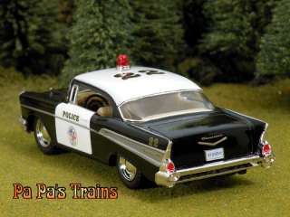 DieCast 1957 Chevrolet Bel Air Police Car Large O Scale by Kinsmart 57 