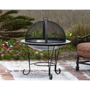   Well Traveled Stainless Steel Cocktail Fire Pit Patio, Lawn & Garden