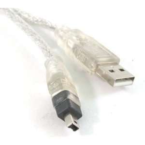  USB 2.0 to IEEE 1394 Firewire 4 Pin 4 feet Cable for 