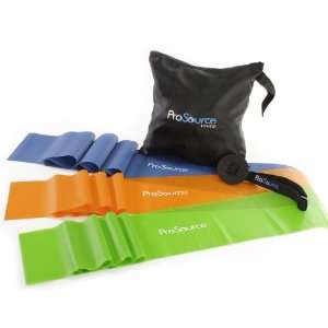  ProSource Flat Exercise Bands with Door Anchor and Fitness 