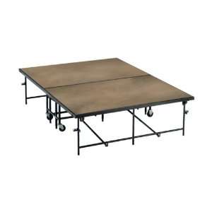  Midwest Folding MS16H Mobile Stage Single Height Hardboard 