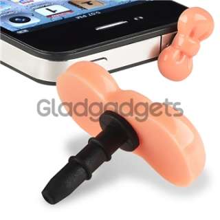 new generic headset dust cap for iphone ipod pink ribbon quantity 1 