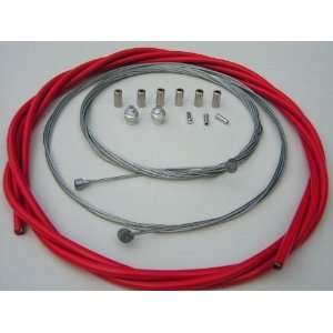  Complete BMX Bicycle Freestyle Rotor Brake Cable Kit   RED 