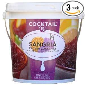 COCKTAIL RX Freezer Cocktail Bucket, Sangria Flavor, 19.5 Ounce (Pack 