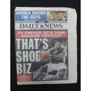   Sneaker Contract Rare Cover Page Thats Shoe Biz Friday May 23, 2003