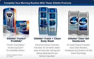   Fusion ProGlide / Gillette Fresh + Clean Body Wash / Gillette Clear