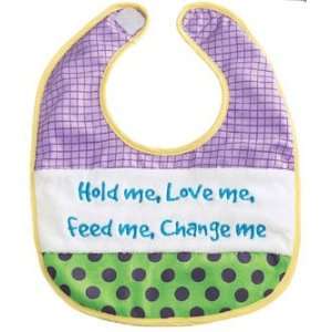  Baby Babble Bib by Ganz    Hold Me, Love Me, Feed Me 