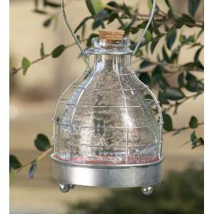   Bottle Insect Trap with Metal Cage and Handle Patio, Lawn & Garden