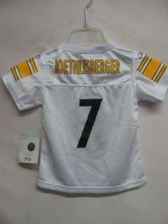 NFL Kids Jersey Steelers Ben Roethlisberger Lrg White 7  