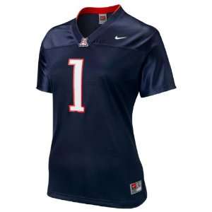   Womens Nike Navy #1 Football Replica Jersey