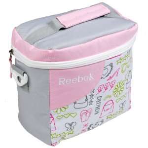  New Girls Pink Pattern Lunch Box By Reebok Sports 