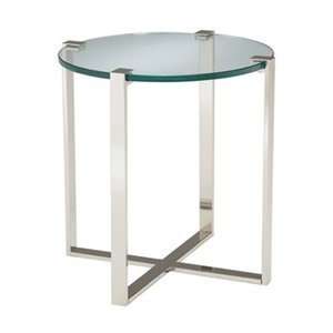   Street MAT123 Gables End Table, Polished Nickel Furniture & Decor