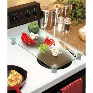  Glass Cover Cutting Board   Fits over standard gas & electric range 
